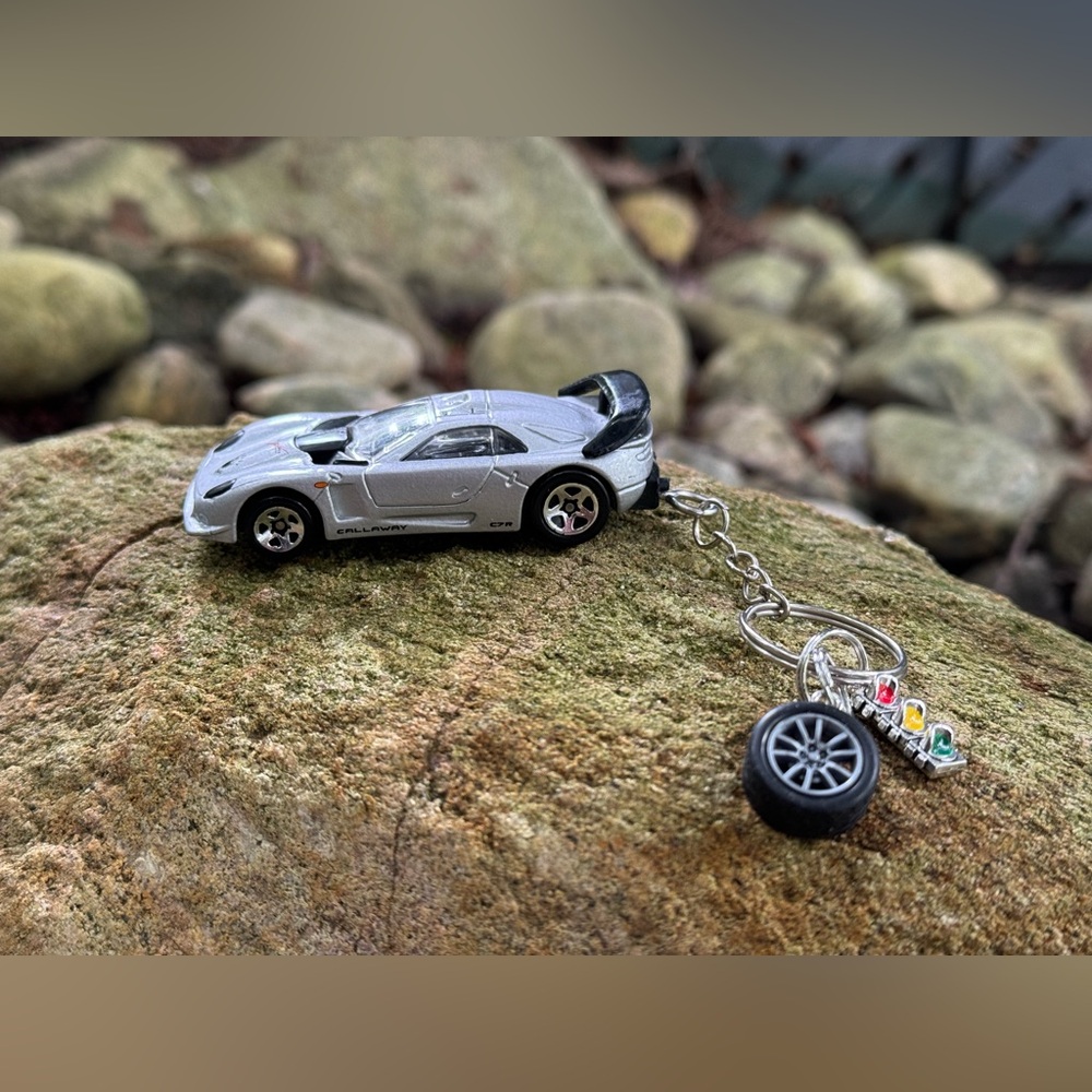 Hot Wheels 1997 Callaway C7R Toy Car Keychain